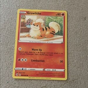 Growlithe Pokémon Card